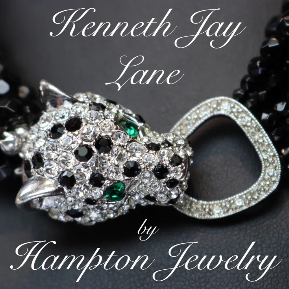 ⚜️ Vintage Kenneth Lane Bookpiece Leopard Necklace